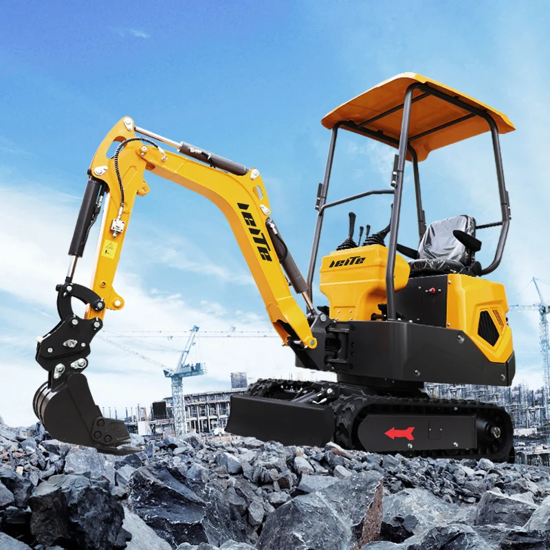 China fast Delivery big Stock 1.2ton Mini Excavator Crawler Excavator customsized Enclosed Cab Samll Digger