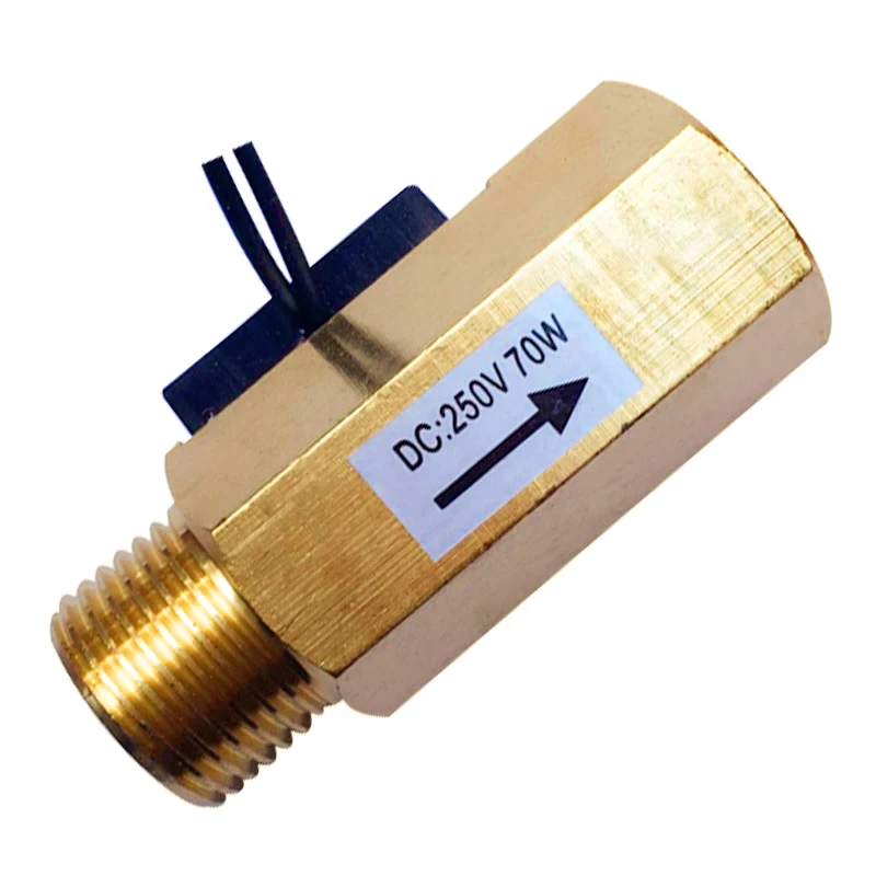 Water Flow Switch Flow Sensor Female and Male Threaded Magnetic Water Flow Sensing Signal Switch 1/2\