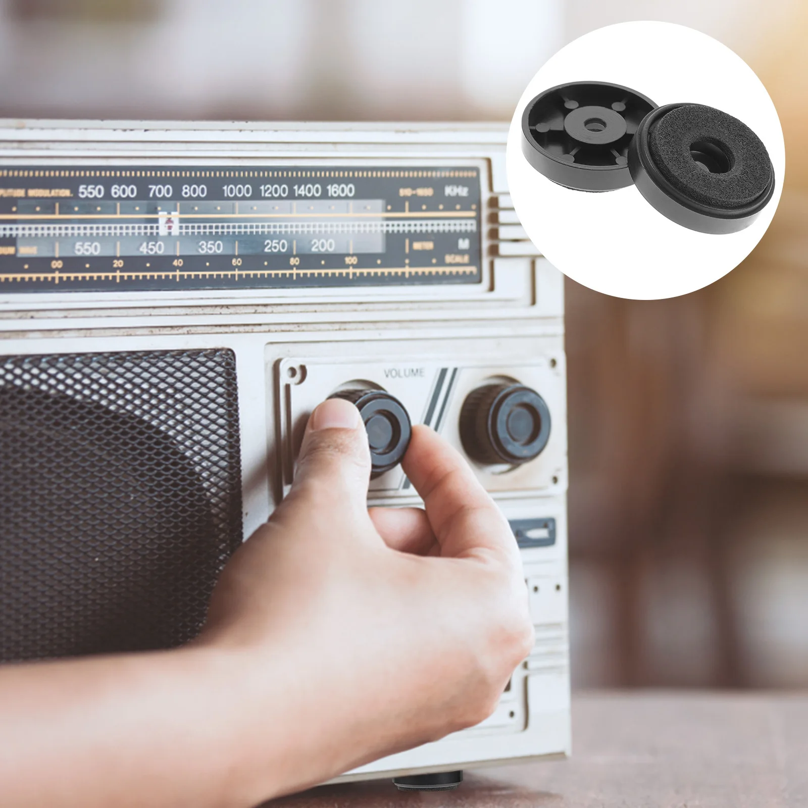 

10pcs Shock Absorber Pads for Subwoofer Speaker Isolation Feet Vibration Damper Monitor Hifi Base Mat