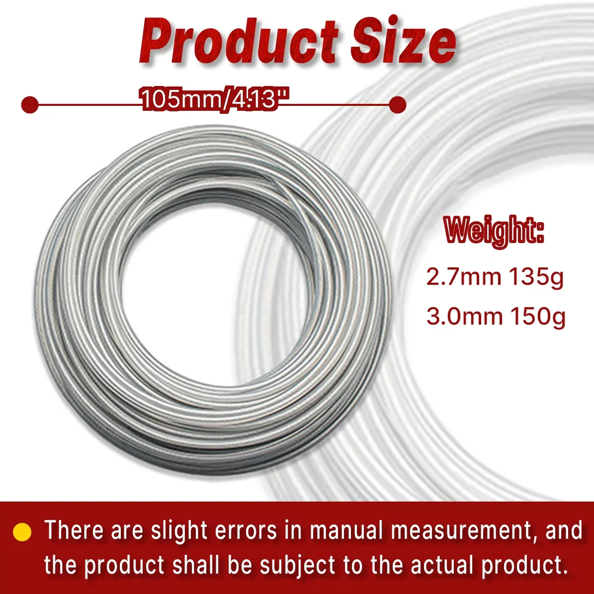 2.7/3.0mm*15m Steel Wire Nylon Grass Trimmer Line Brushcutter Trimmer Rope Lawn Mower Cord Durable Steel Trimmer Line Mower Part