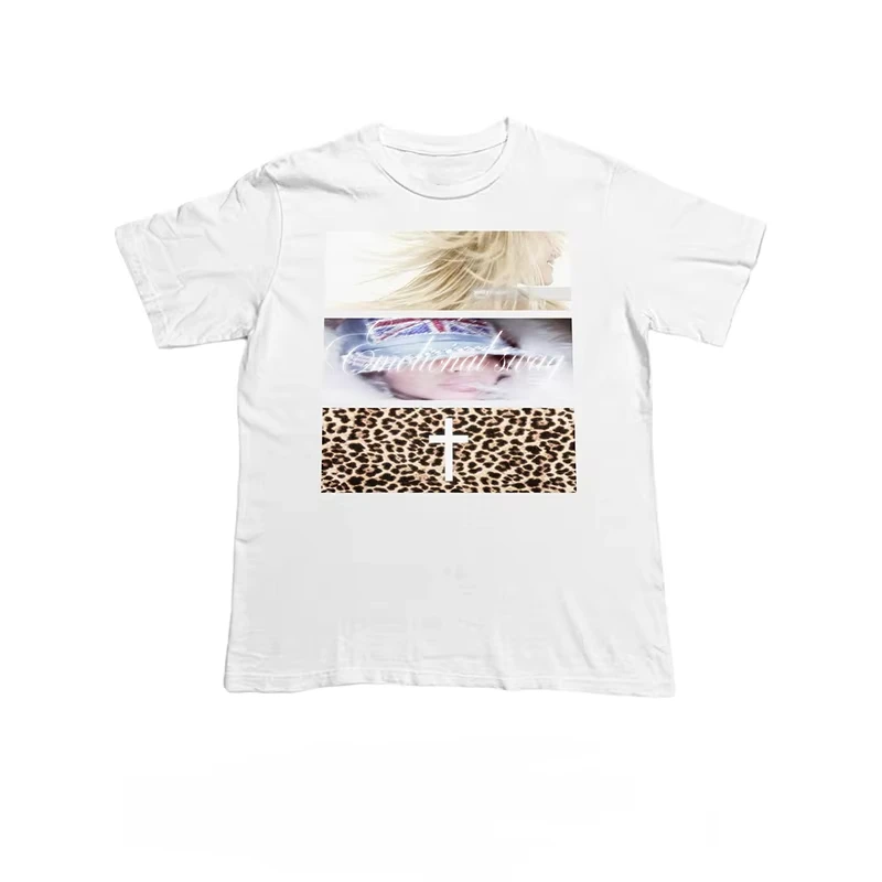 Koszulka Grunge Goth Casual Y2k Harajuku z graficznym nadrukiem, vintage, z krótkim rękawem, hip-hopowa, punkowa