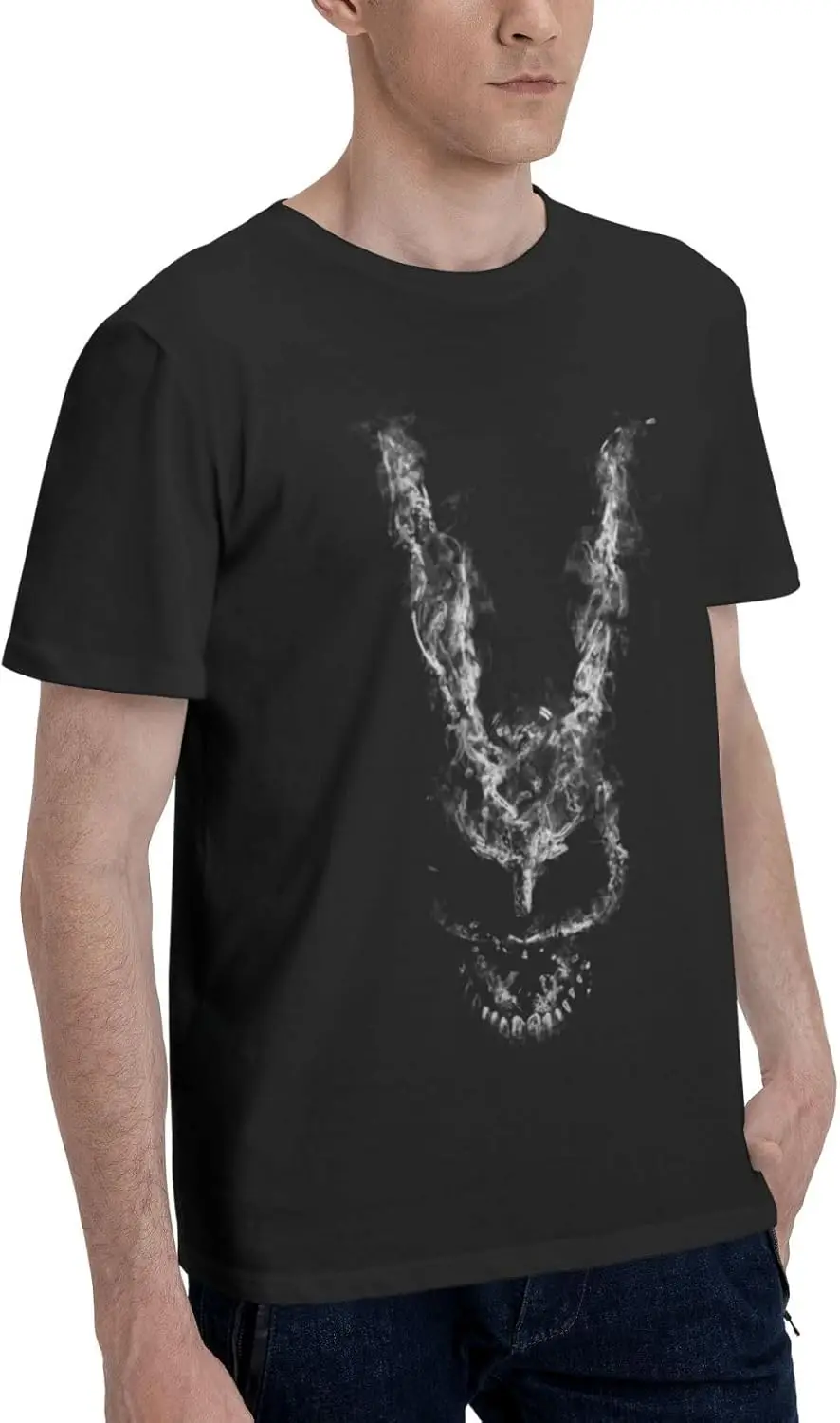 Donnie Darko T Shirt Mens Fashion Tee Summer Round Neckline Short Sleeve Clothes Black