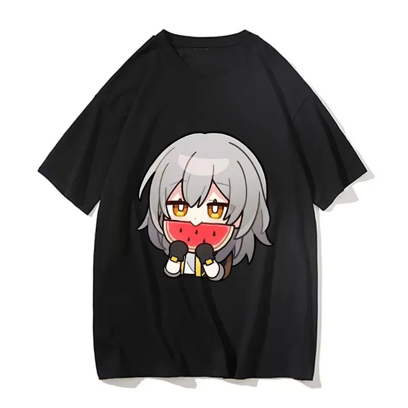 

Honkai Star Rail Trailblazer Onlooker T-shirts Men/women Kawaii/Cute Tshirts QQcharacter T Shirts 100% Cotton Four Seasons LOOSE