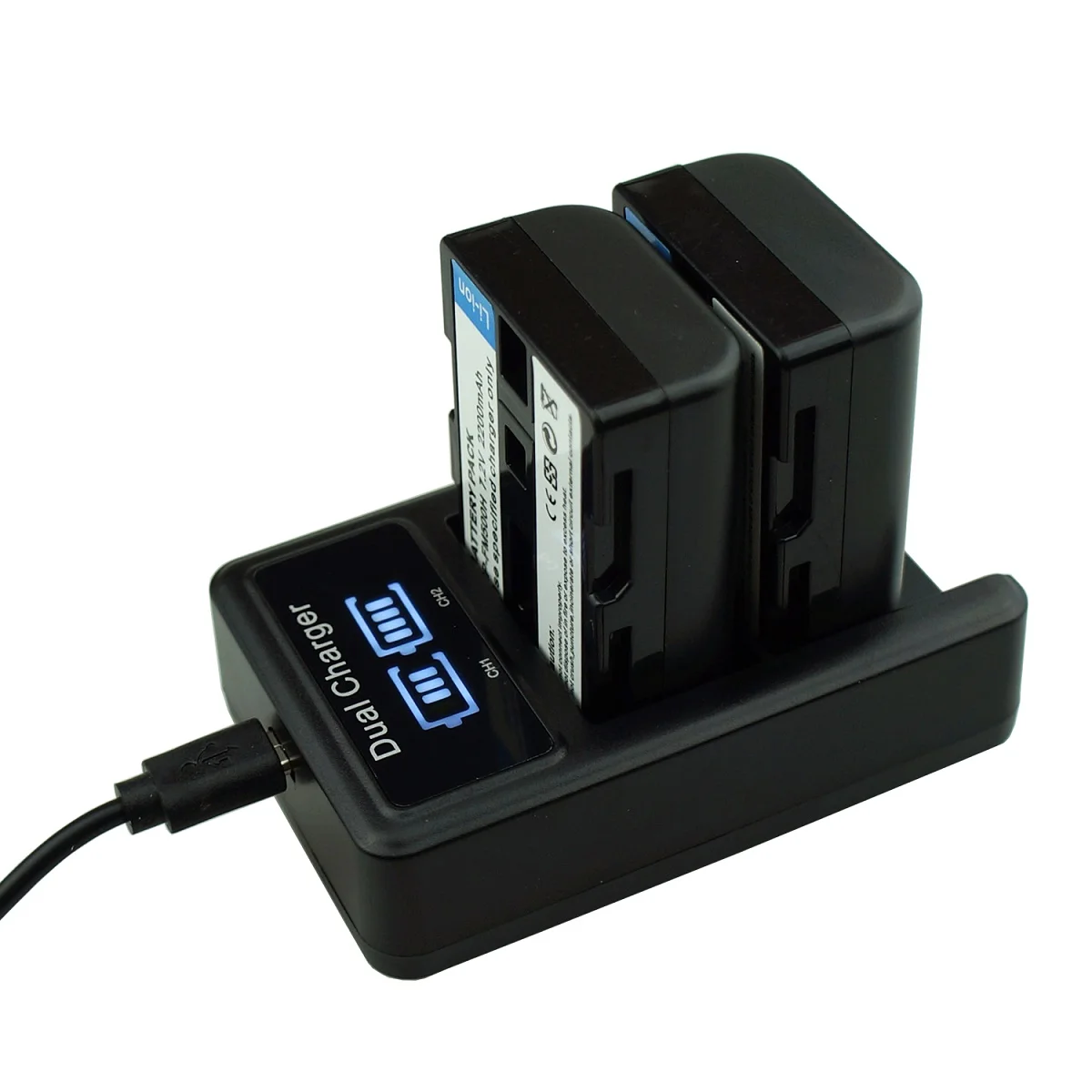 NP-FM500H Battery x2 with Charger for Sony FM500H, DSLR-A350 DSLR-A700 DSLR A200 A300 A450 A700 A580 SLT-A99 DSLR-A100