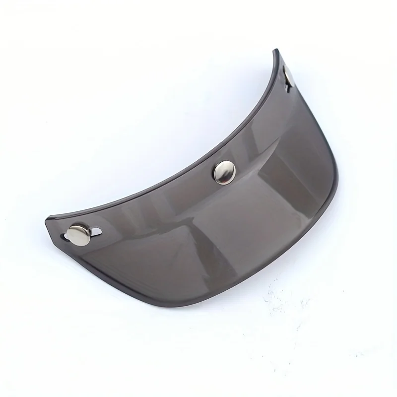 Universal 3-Snap Sun Visor Peak for Harley Vintage 3/4 Motorcycle Half Helmet