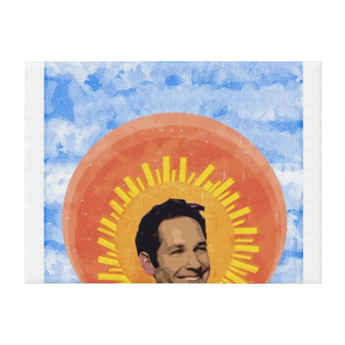 

Angelic Holy Paul Rudd Throw Blanket Flannel Fabric Soft Plush Plaid cosplay anime Soft Blankets