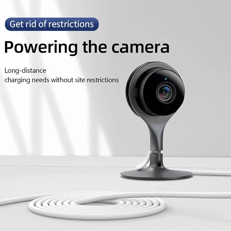 كابل شحن طويل للغاية من النوع C مناسب لمراقبة طابعة مسجل القيادة USB سلك طاقة ممتد 3M 5M 10M