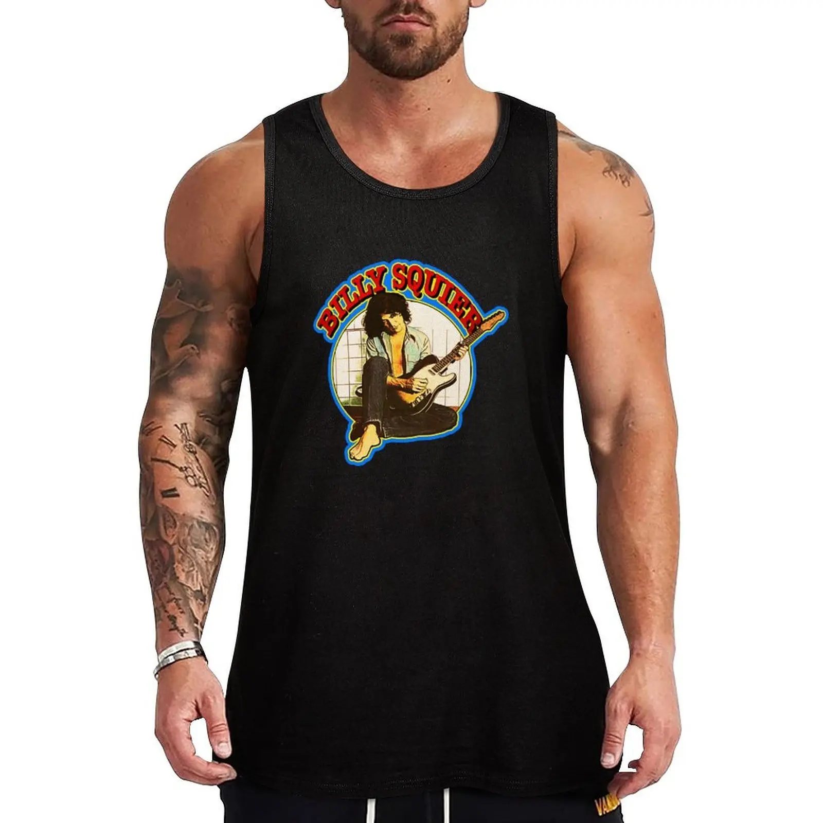 Camiseta sin mangas Billy Squier, camiseta sin mangas informal holgada para verano al aire libre