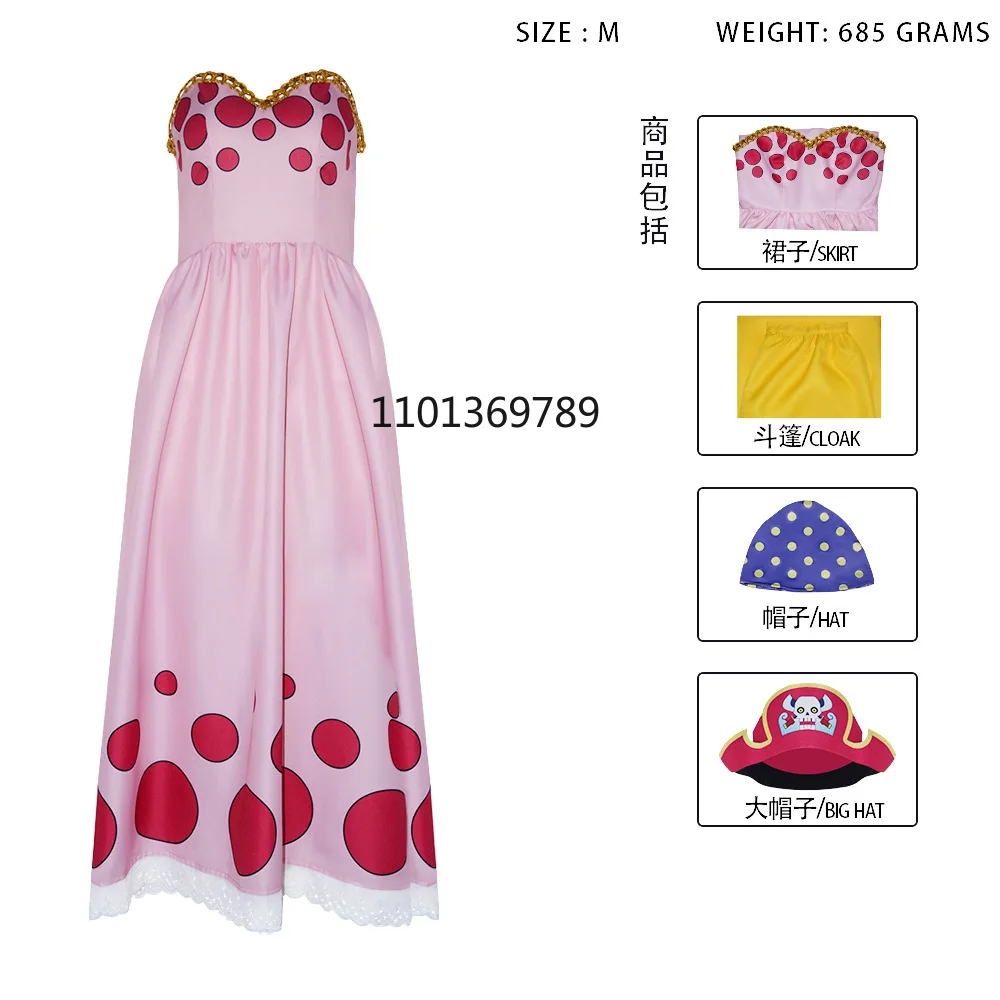 Women's Big Mom Anime Charlotte Linlin Cosplay Costume AOKG-008-22 Featuring Elegant Dresses for Halloween disfraz kostum party view 5