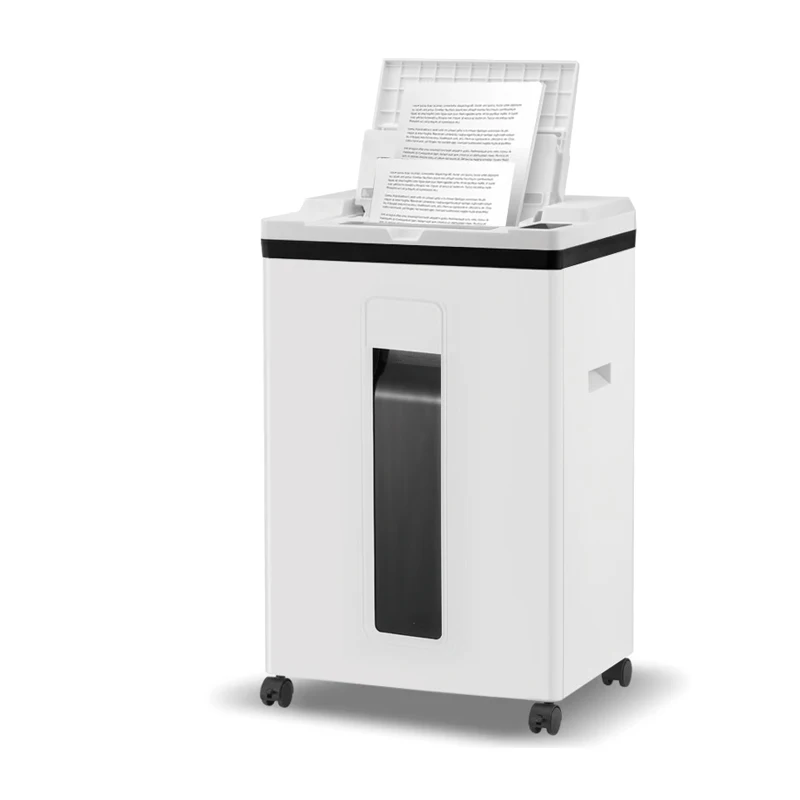 High Quality 25L Automatic Office & Home Paper Shredder Five-Level Secure Cross-Cut with Manual & Electric Power Options