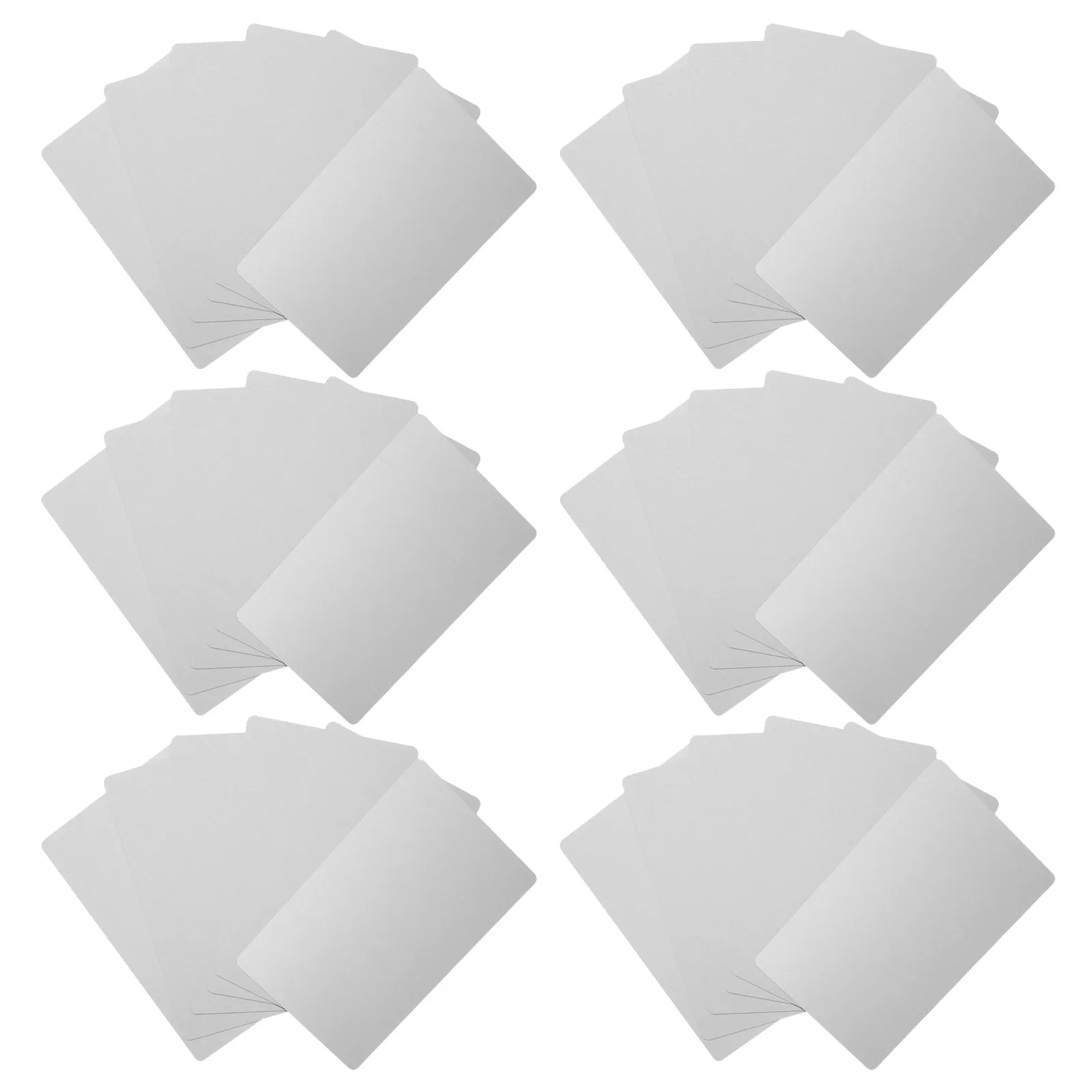 200 قطعة من صفائح الألومنيوم والنقش بالليزر 86X54X0.21 مللي متر الفراغات المعدنية الدقيقة لتقوم بها بنفسك بطاقات الأعمال لوحات اسم المكتب Vip