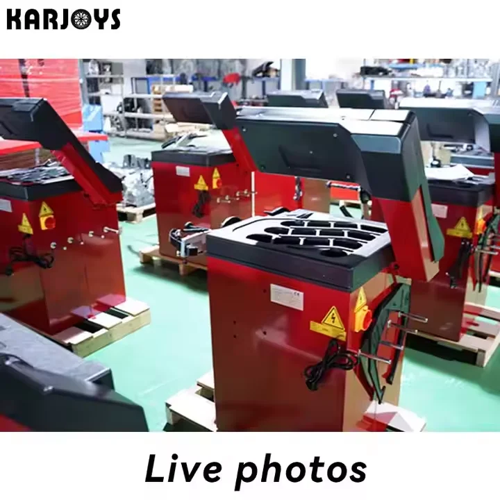 Máquina equilibradora de ruedas de coche Karjoys, elevador de neumáticos de coche, elevador equilibrador de ruedas automático para camiones y coches, superventas