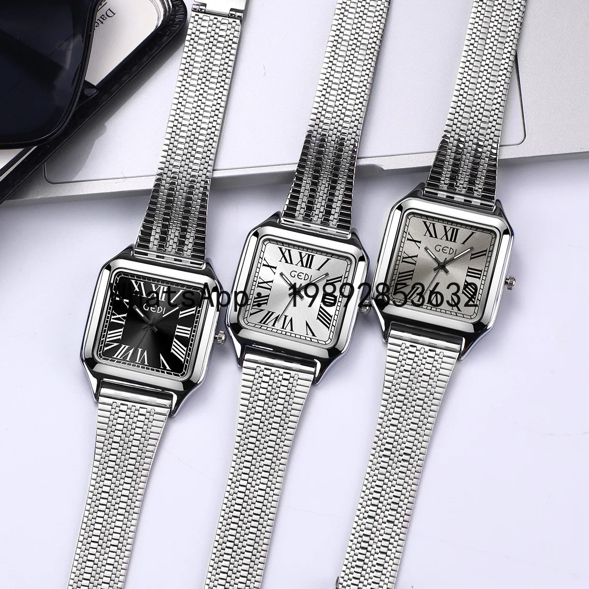 

ZF small square watch, simple and elegant, women's watch with exquisite and fashionable niche design, high-end quartz watch