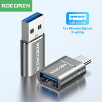 Rocoren USB Type C OTG Adapter USB C Male to USB 3.0 Female Cable Converters For Macbook Samsung S23 S22 Xiaomi 5Gbps Type-c OTG