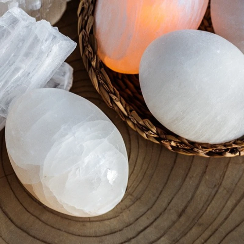 Natural Gypsum Crystal Night Light - Mini LED Bedside Lamp with Touch Control, Ins Style Sleeping Atmosphere Light