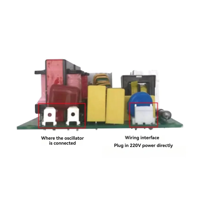 220V Mesin Pembersih Ultrasonik Modul Driver Papan Driver Daya 120W Papan Jalur Transduser Getaran A dan B