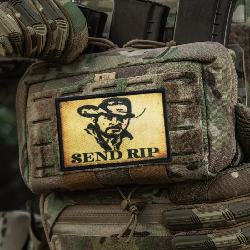 Parche táctico ENVIAR RIP con velcro para chaleco y mochila - imagen 5
