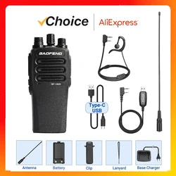 Baofeng-BF-1909 walkie-talkie de alta potencia, Radio bidireccional de largo alcance, transmisor de carga tipo C, actualización, tienda oficial, 10W