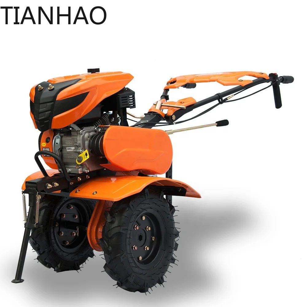 Farm Agriculture Mini Mechanical Multi-function Bed Former Rotary Power Tiller With Grass Cutting Machine