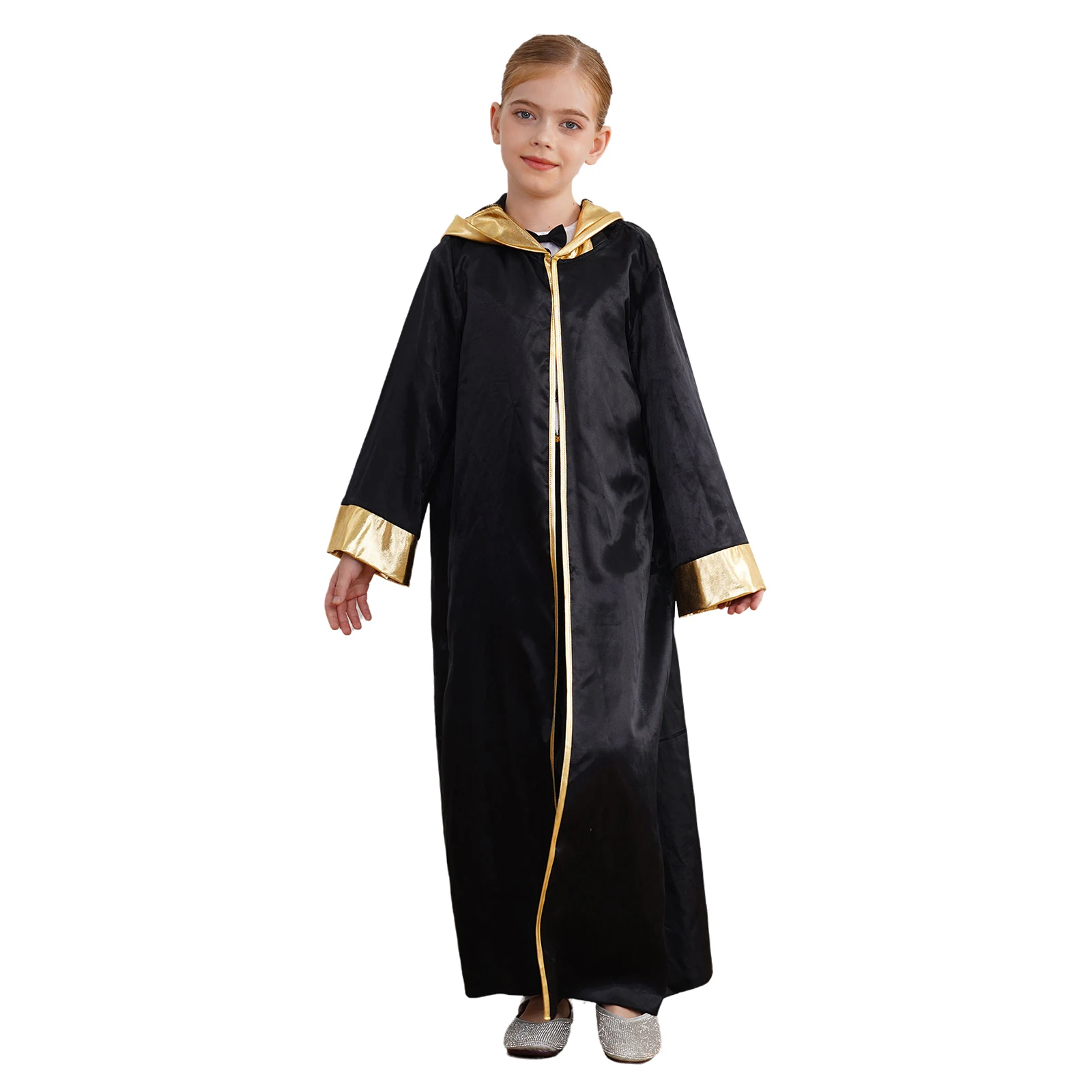 Kinder Jungen Mädchen Alien Kostüm Halloween Weltraum Kadett Kapuze Umhang Robe für Thema Party Cosplay Karneval verkleiden