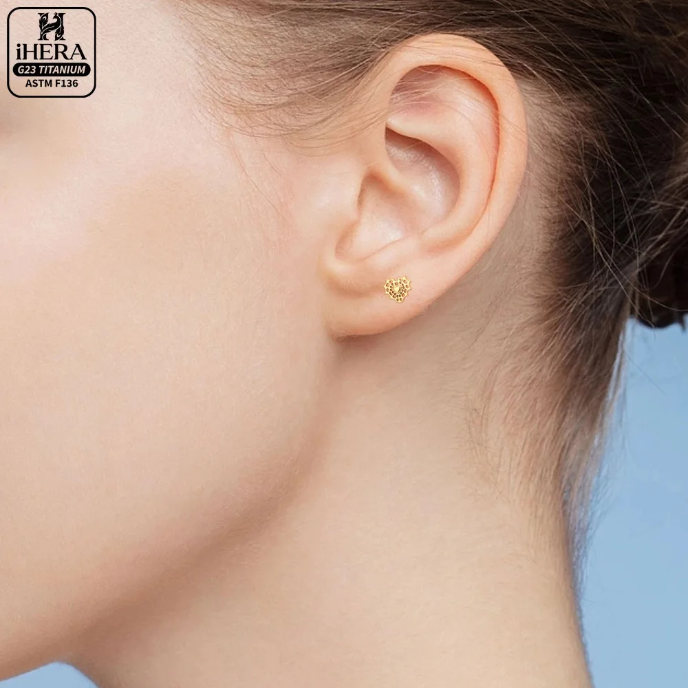 Gewindeter F136 Titan Doppelherz-Edelstein-Labret-Stud für Lippenpiercing, Ohrring, Knorpel, Tragus, Lobe, Helix, Körperschmuck, Bulk Barbells – Detail 34