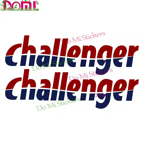 DOMI for 2x Challenger 60cm X 17.6cm Aufkleber Sticker Wohnmobil Camper Wohnwagen Caravan Car Styling Car Sticker Decal