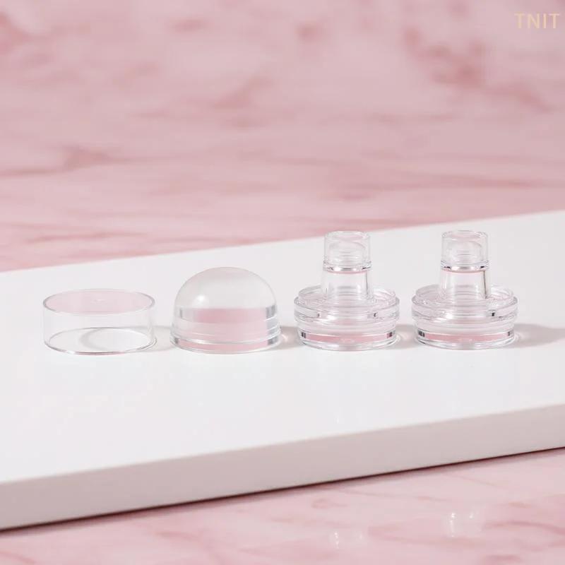 [J] Jelly Silicone Nail Stamper With Dust Cover Transparent Nail Templates Stamp For Stamping Polish Printing Manicure Tools