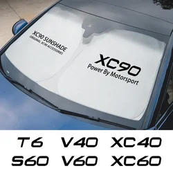 Car Windshield Sun Shade Cover Auto Accessories For Volvo XC90 XC60 C30 T6 S60 C70 XC40 V40 XC70 V70 V60 V50 S80 S40 AWD V90 S90