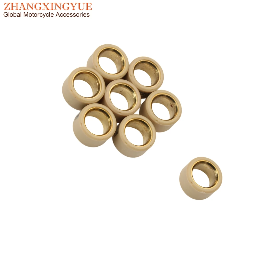 8PC Racing Variator Roller 9g 13g 14g Obciążniki 20x12mm Do Skuterów Malaguti Madison S 250 Aprilia Leonardo Benelli Velvet 250cc — zdjęcie 7