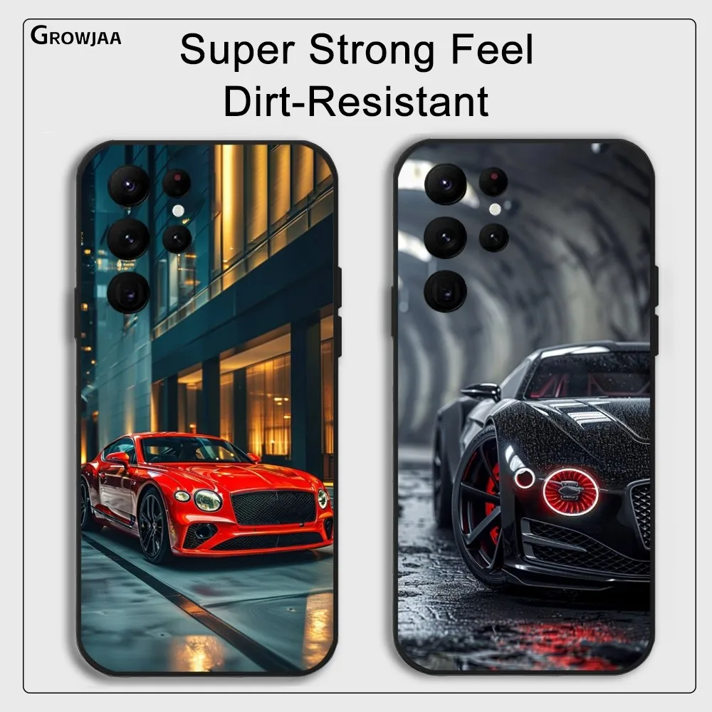 

Classic Luxury B-BenTleys Phone Case for Samsung Galaxy S24 Ultra S22 S23 Ultra S21 S20 5G Protective Silicone TPU Funda