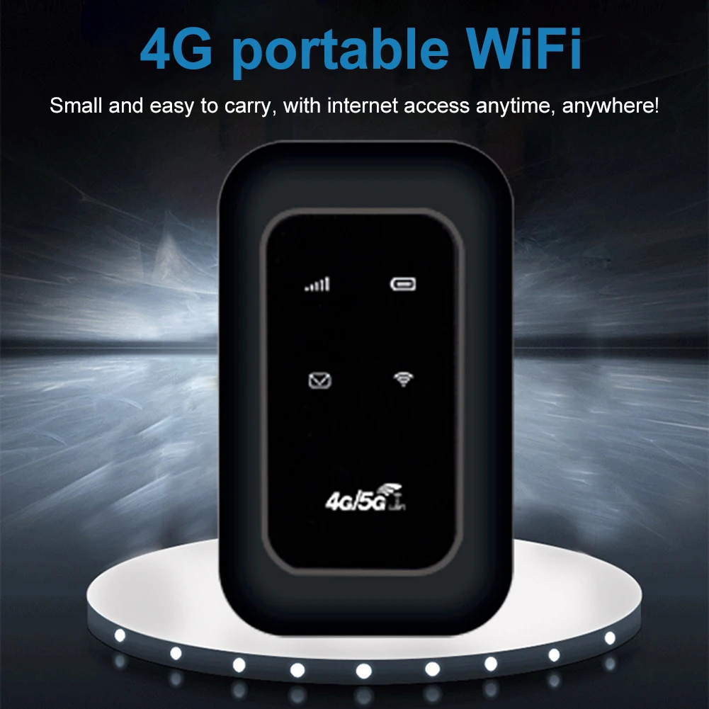 

Mobile WiFi Router 2100mAh Battery Support 10 Connected Devices 4G 5G WiFi Hotspot 150Mbps High Speed Portable 4G LTE WiFi Modem