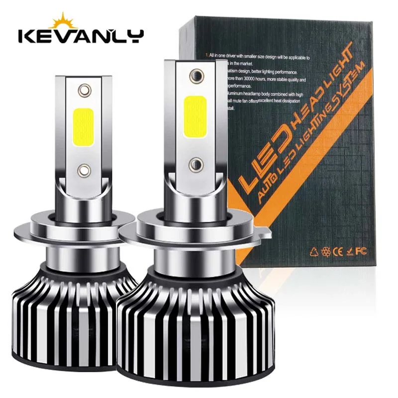 

2Pcs H7 H4 Led Canbus 25000LM 200W LED Headlight H1 H8 H11 9005 9006 9012 Bulb Canbus No Error 6000K Car Light High Low Beam 12V