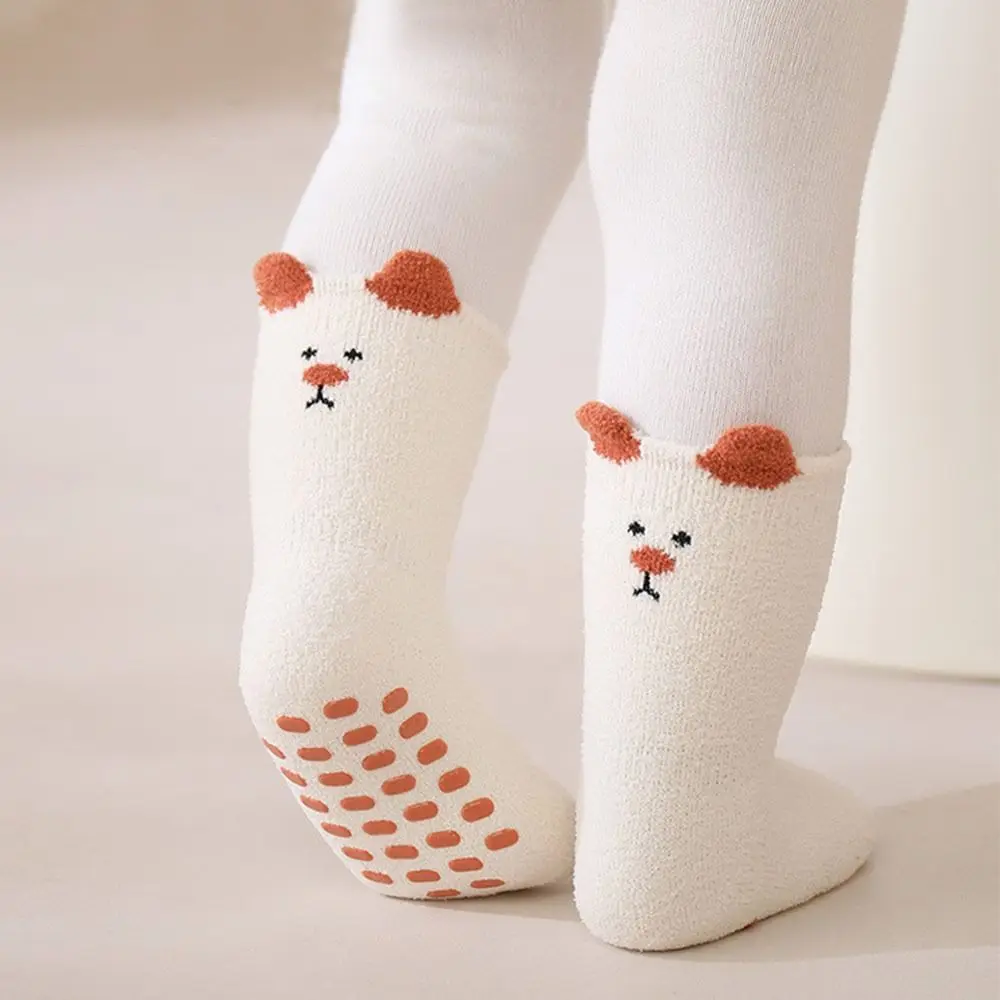 Fashion Winter Socks Soft Warm Toddler Socks Thicken Cute Cartoon Anti Slip Socks Floor
