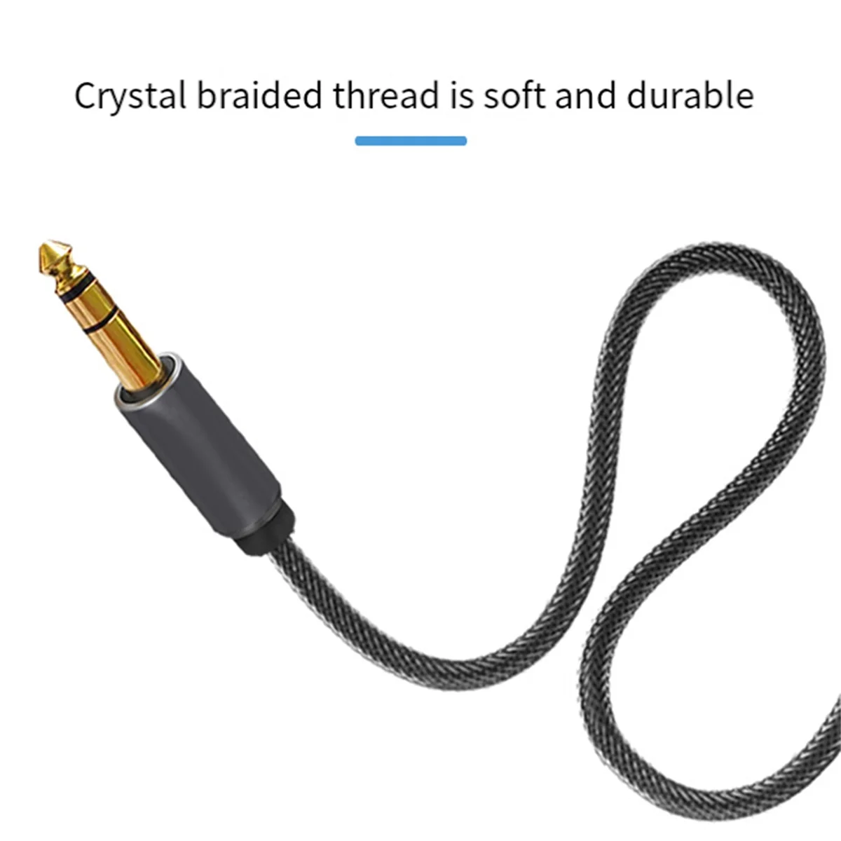 High Quality 6.35 mm to 3.5 mm Jack Aux Cable for Electronic Keyboard Guitar Mixer Audio Connector Stereo Sound Adapter