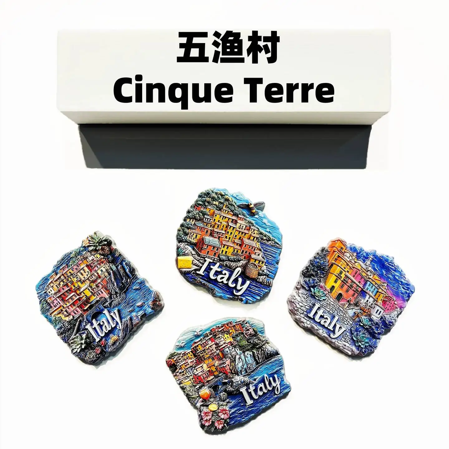 Italian Cinque Terre Manarola Rione Di Mare Cornellia Tourist Souvenir Magnetic Refrigerator Magnets