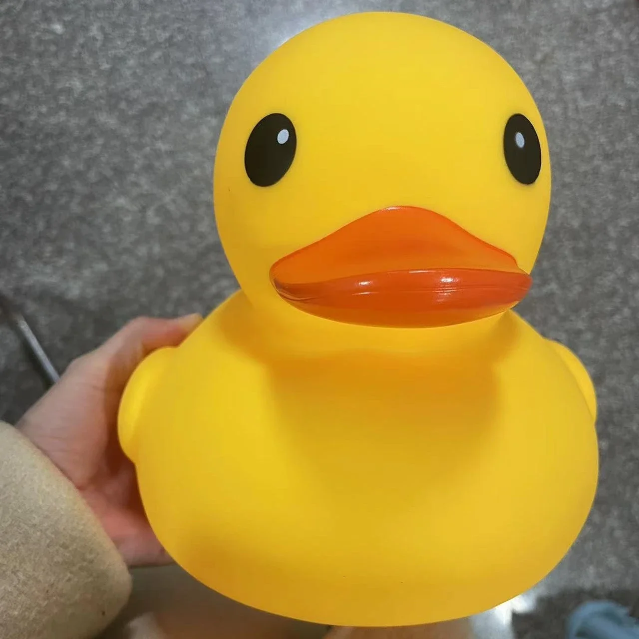 Pato de gran tamaño de 32x26x26CM, juguetes de baño para niños, juego de agua, piscina de playa