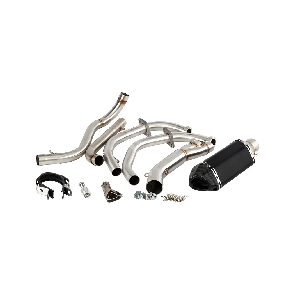 For Kawasaki KLE500 1991 to 2007 KLE 500 Escape Motorcycle Exhaust Muffler With Header Link Pipe Slip-on image 3