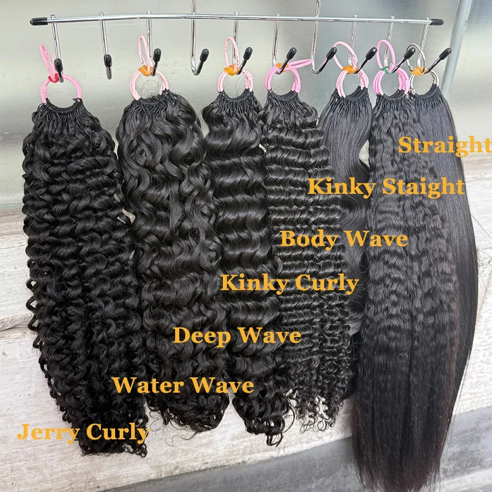 Dialola Pruiken Gehaakt haar Body Wave Gehaakt Voorgedeeld Menselijk haar Extensions Knooploos Met onzichtbare draad Herbruikbare veer