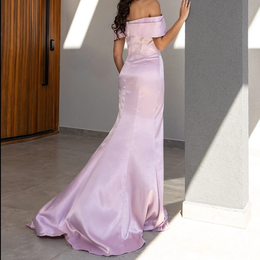 Maßgeschneiderte Meerjungfrau-Abendkleider, bodenlang, schulterfrei, ärmelloses Abendkleid, modisches, drapiertes Partykleid mit Falten und Pailletten