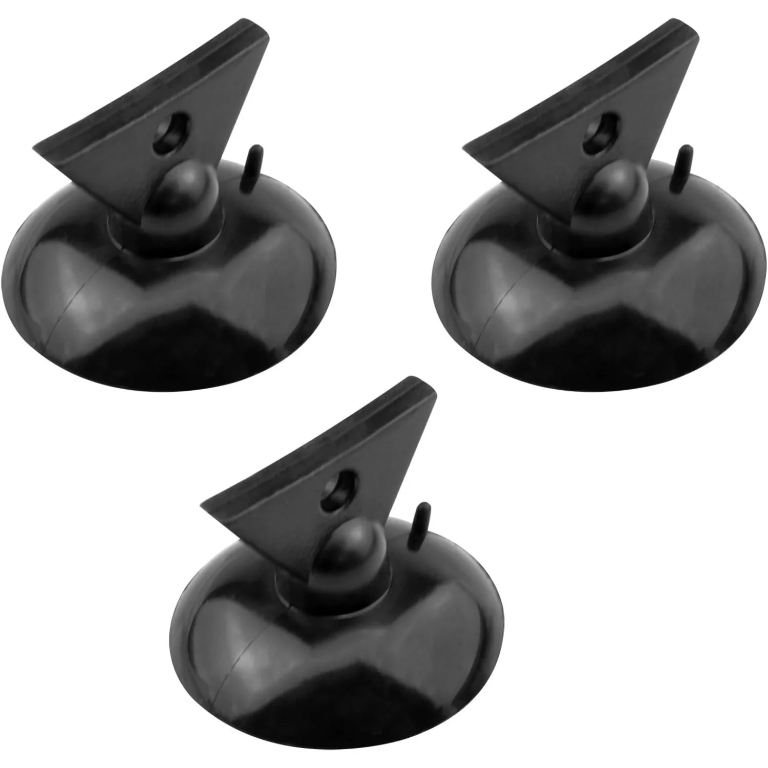 -GU10 Light Bulb Suction Cup Inverted Triangular Suction Cup Lights Remove (Black) -3PCS