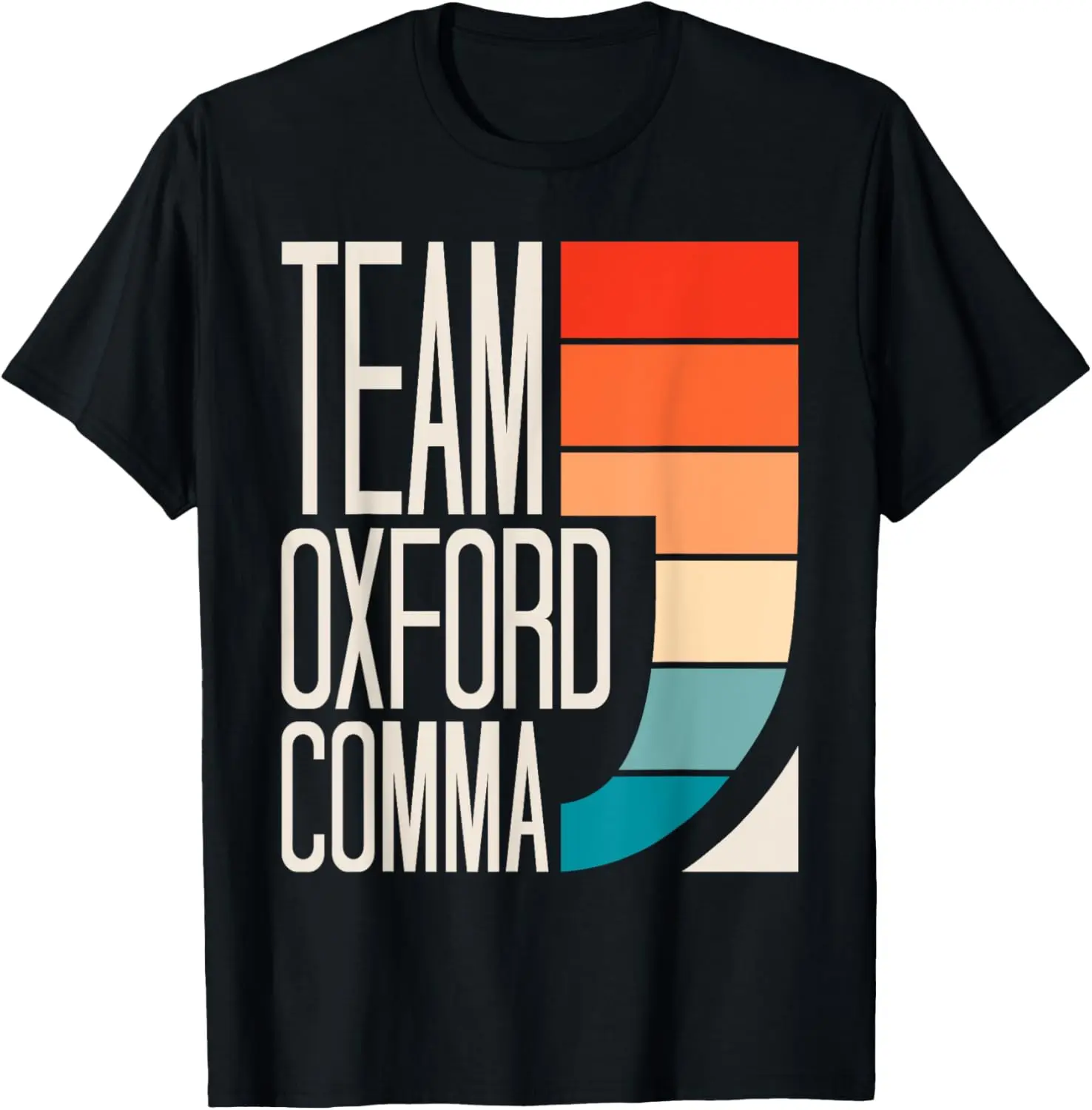 

Team Oxford Comma Grammar Police English Teacher Grammarian T-Shirt