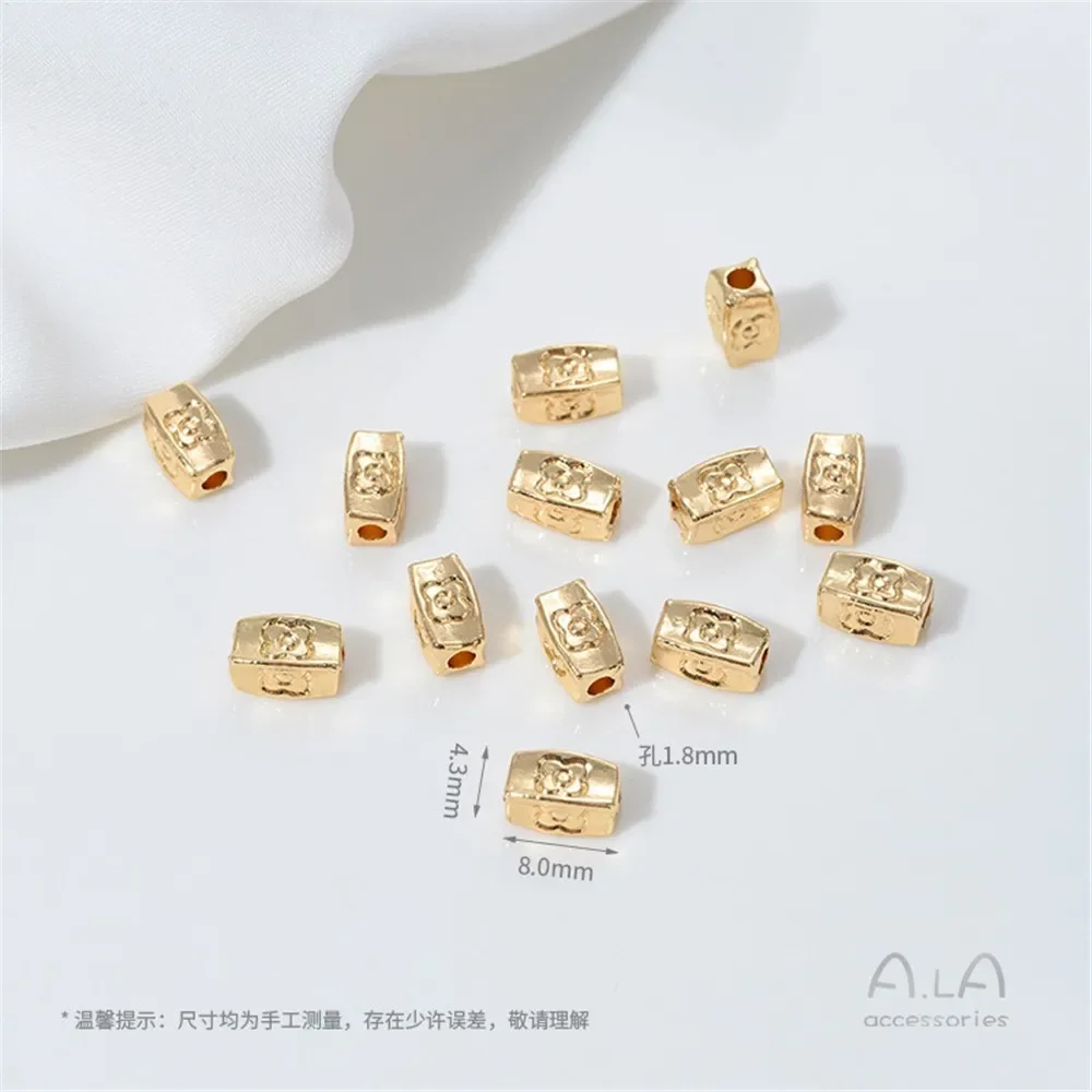 Z457 14K金メッキ模造バロック不規則石ビーズ手編みビーズDIYネックレスブレスレットジュエリーアクセサリー材料