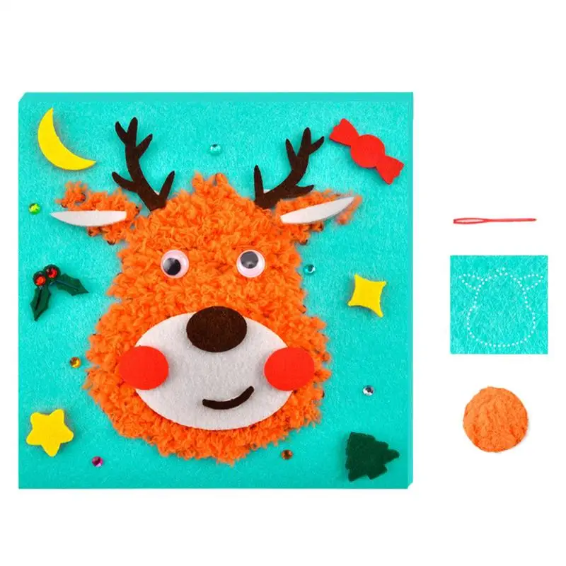 子供のための創造的な編み物キット,漫画の学習セット,子供のためのバッグ