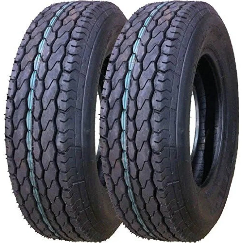 Set 2 Free Country Trailer Tires ST 205/75D15 Deep Tread- 11021