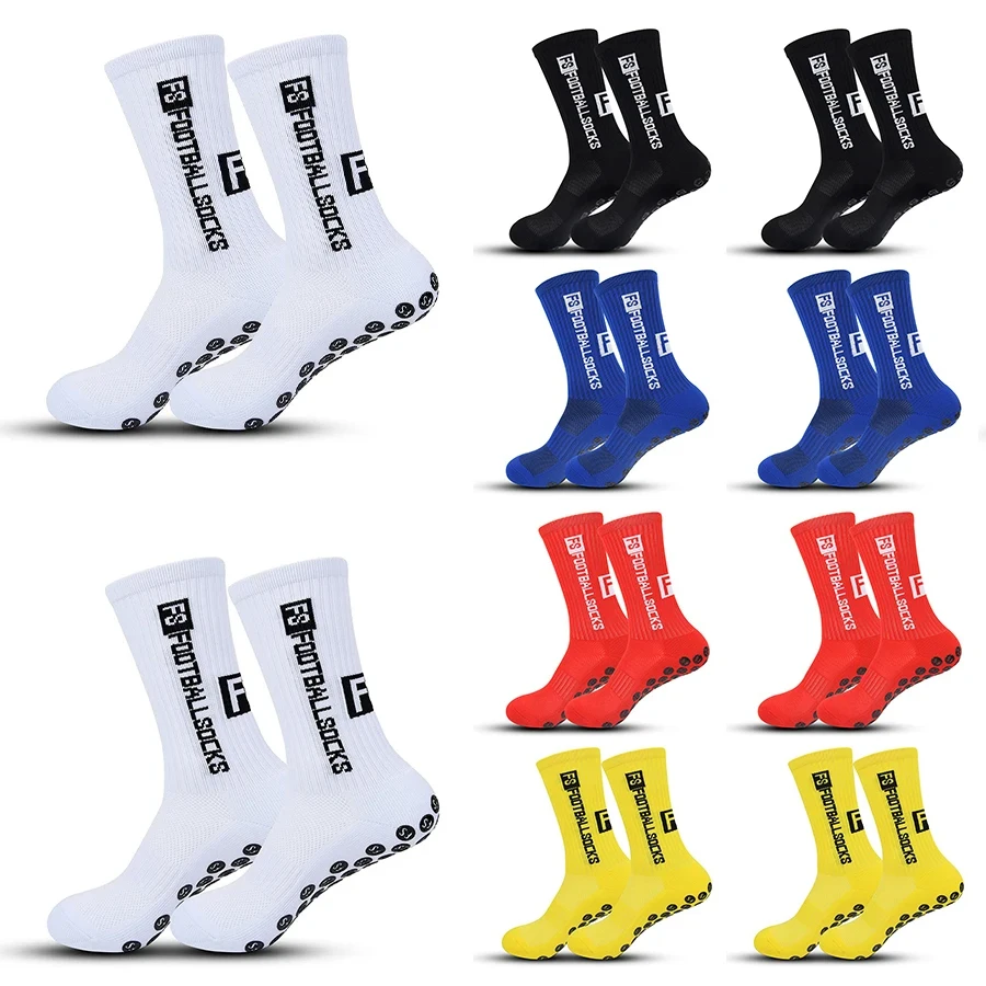 

10Pairs/Lot New in ANTI SLIP Tapedesign Football Socks Mid Calf Non-Slip Soccer Sport Cycling Sports Mens Sock Women