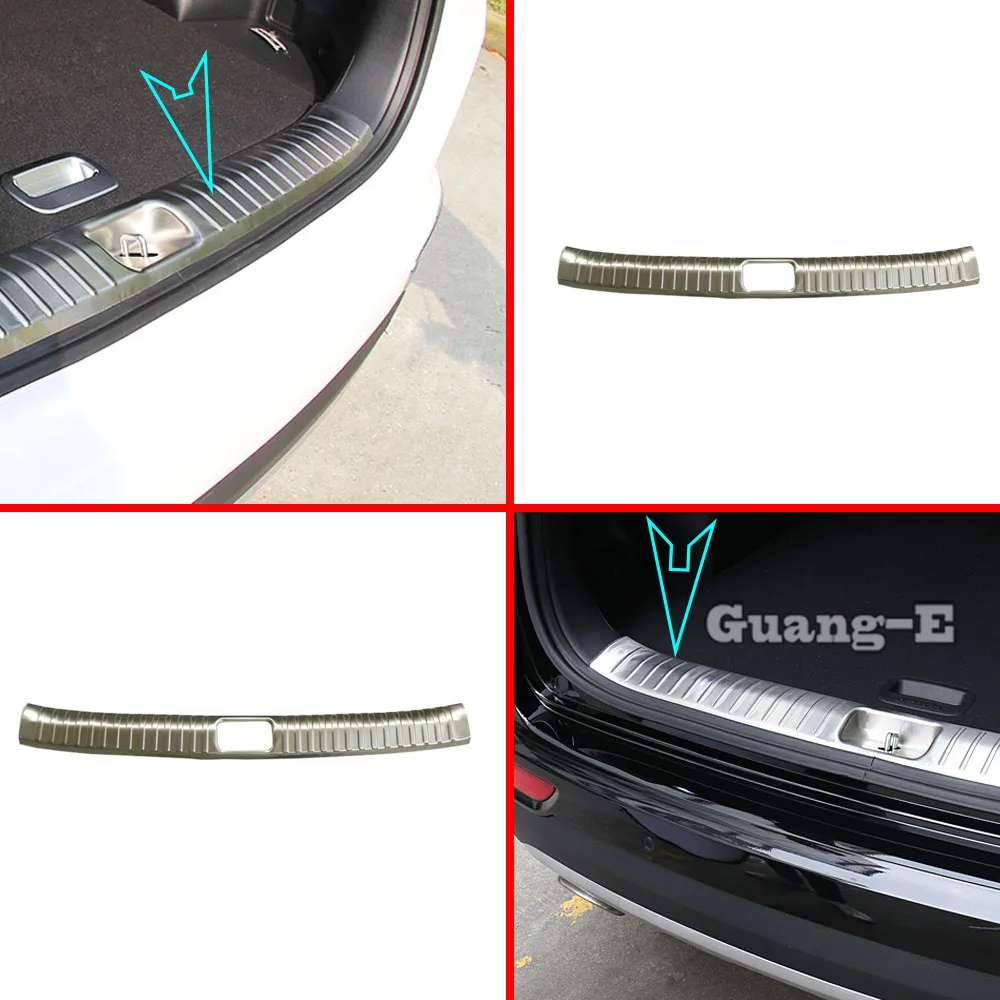 

Car Stainless Steel Inner Trunk Rear Bumper Trim Plate Lamp Frame Threshold Pedal Hood 1PCs For Kia Sportage KX5 2016 2017 2018