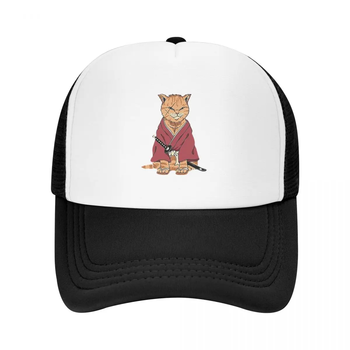 Cats Anime Samurai Sword 5 Cap Fashion Mesh Baseball Caps Adjustable Hat Hip Hop Summer Unisex Baseball Hats Polychromatic