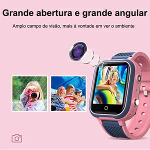 Lt21 4g relógio inteligente crianças gps wifi chamada de vídeo sos ip67 à prova dip67 água criança smartwatch câmera monitor rastreador localização telefone relógio 8 principais vendas relogio espião de wifi - №2