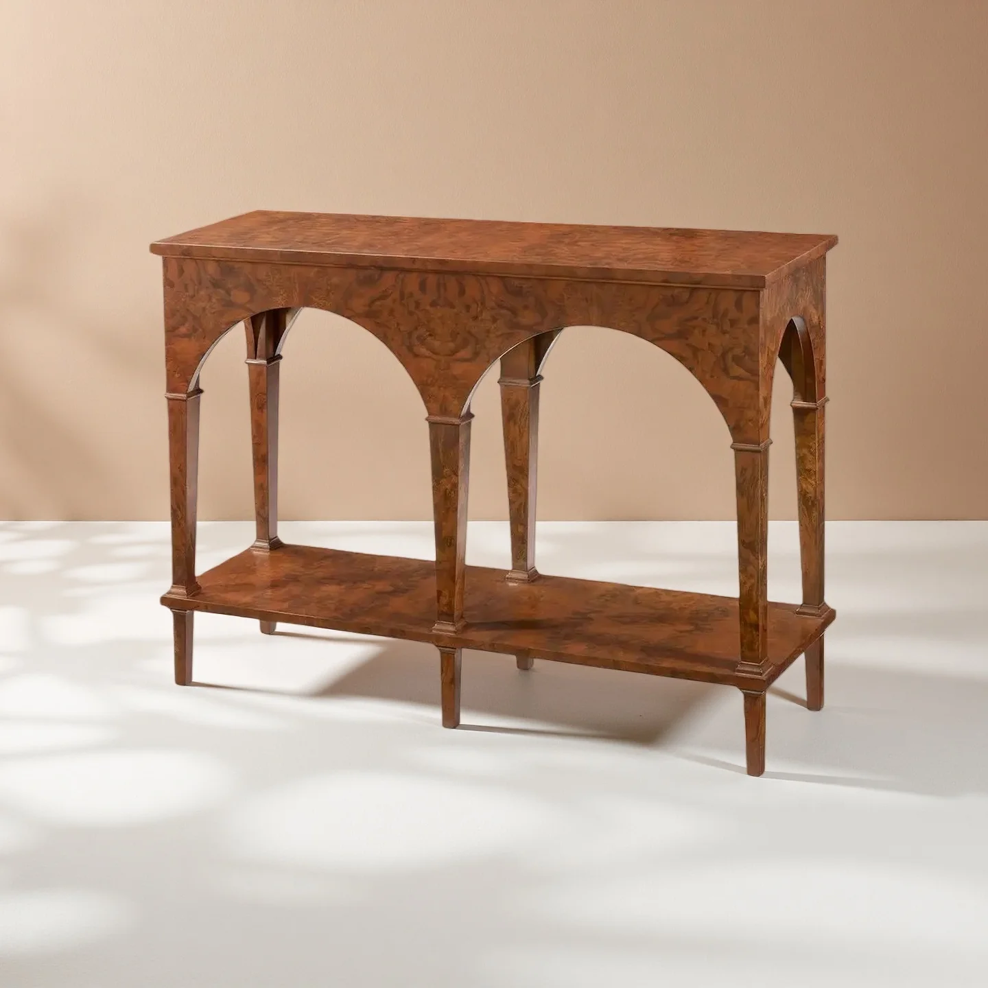 Retro solid wood entrance platform, tree tumor, pimp case, household living room entrance table, sofa back, table rack