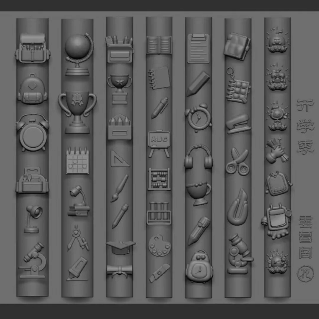 

1pc Cat Bag Schoolbag Cartoon Steamed Buns 3D Nail Mold Nail Art Decorations Nails DIY Design Silicone Nails Mould